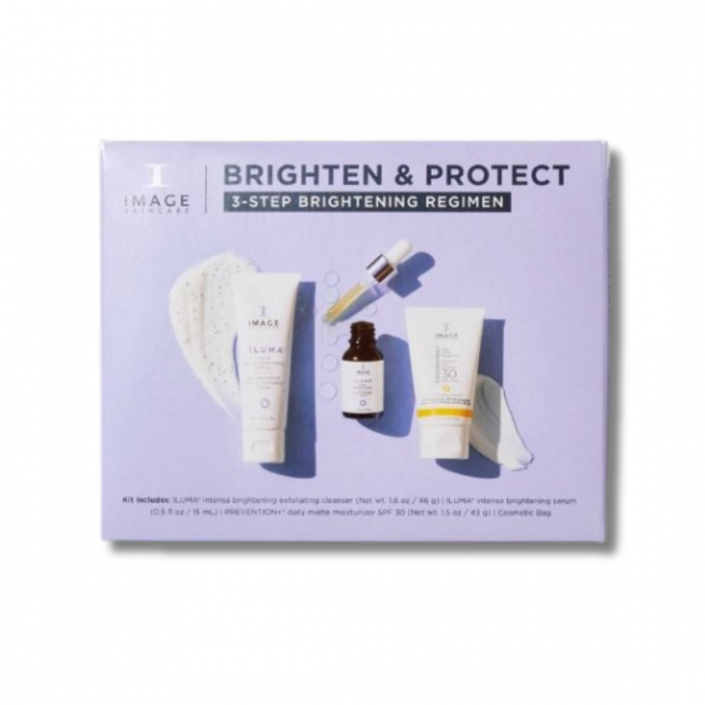 Набір для освітлення та захисту шкіри обличчя - Image Skincare Facial Set Brighten & Protect Kit 3-Step Brightening Regimen - Фото 1