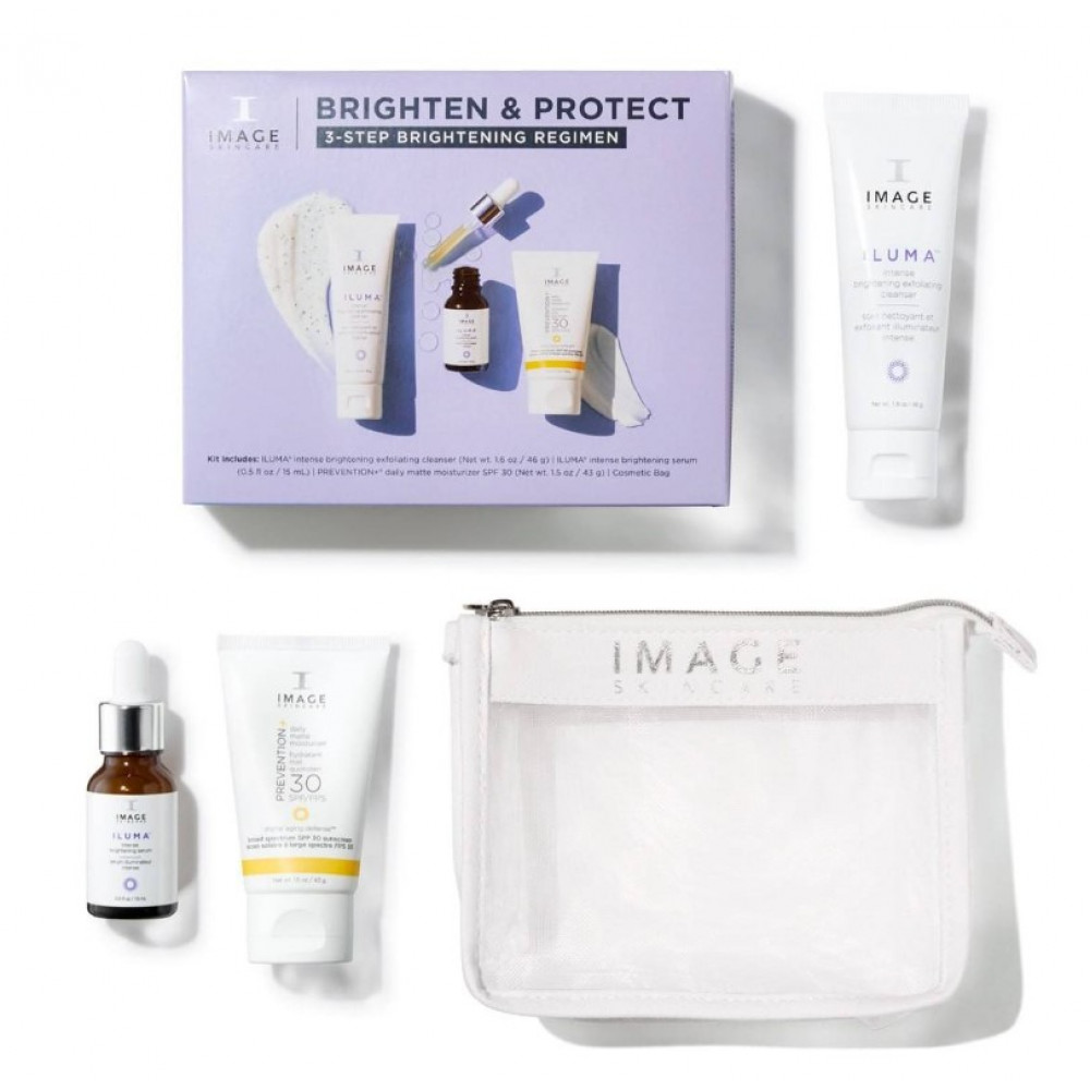 Набір для освітлення та захисту шкіри обличчя - Image Skincare Facial Set Brighten & Protect Kit 3-Step Brightening Regimen фото 3