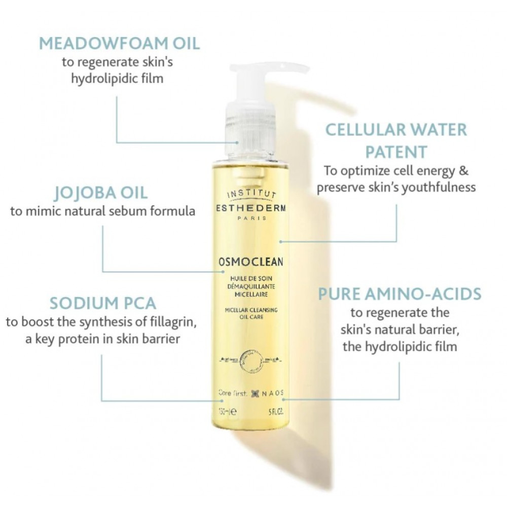 Мицеллярное масло для снятия макияжа - Institut Esthederm Osmoclean Micellar Cleansing Oil Care  фото 2