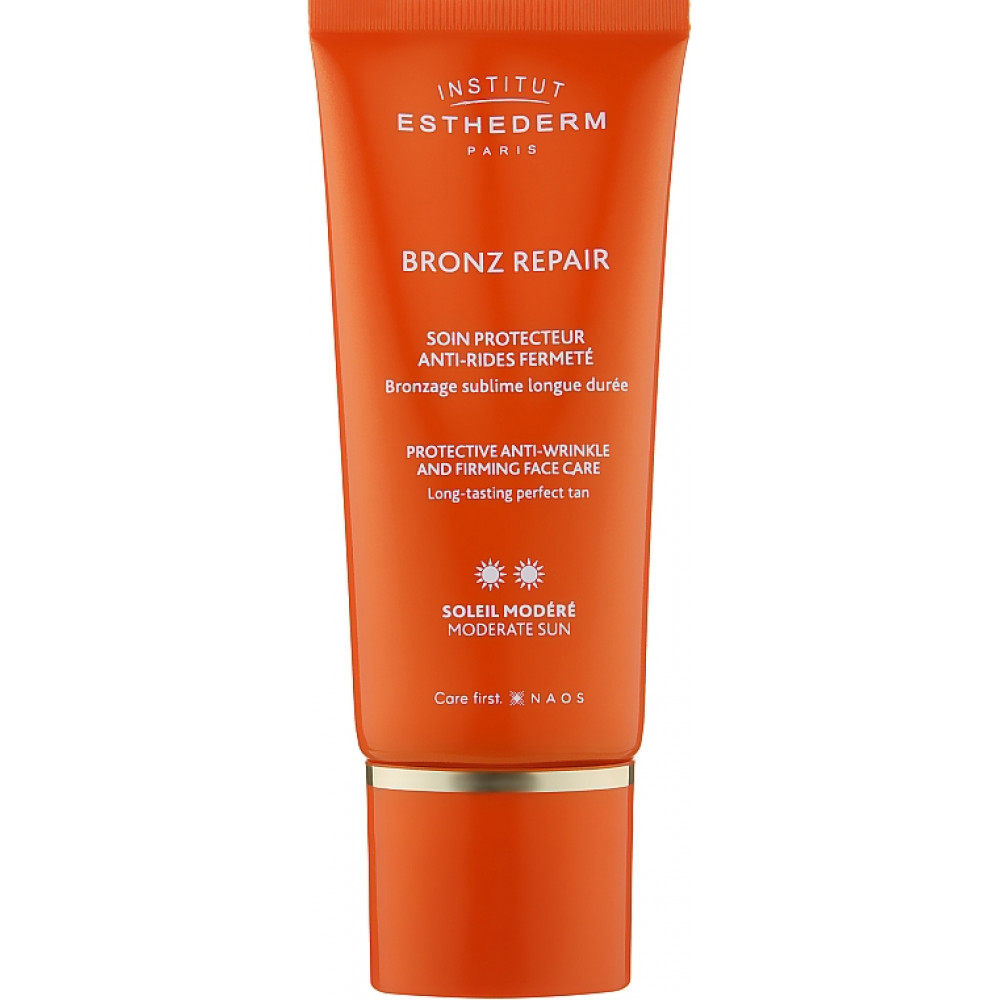 Поживний крем для обличчя для безпечної засмаги - Institut Esthederm Bronz Repair** Anti - Wrinkle Tanning Cream