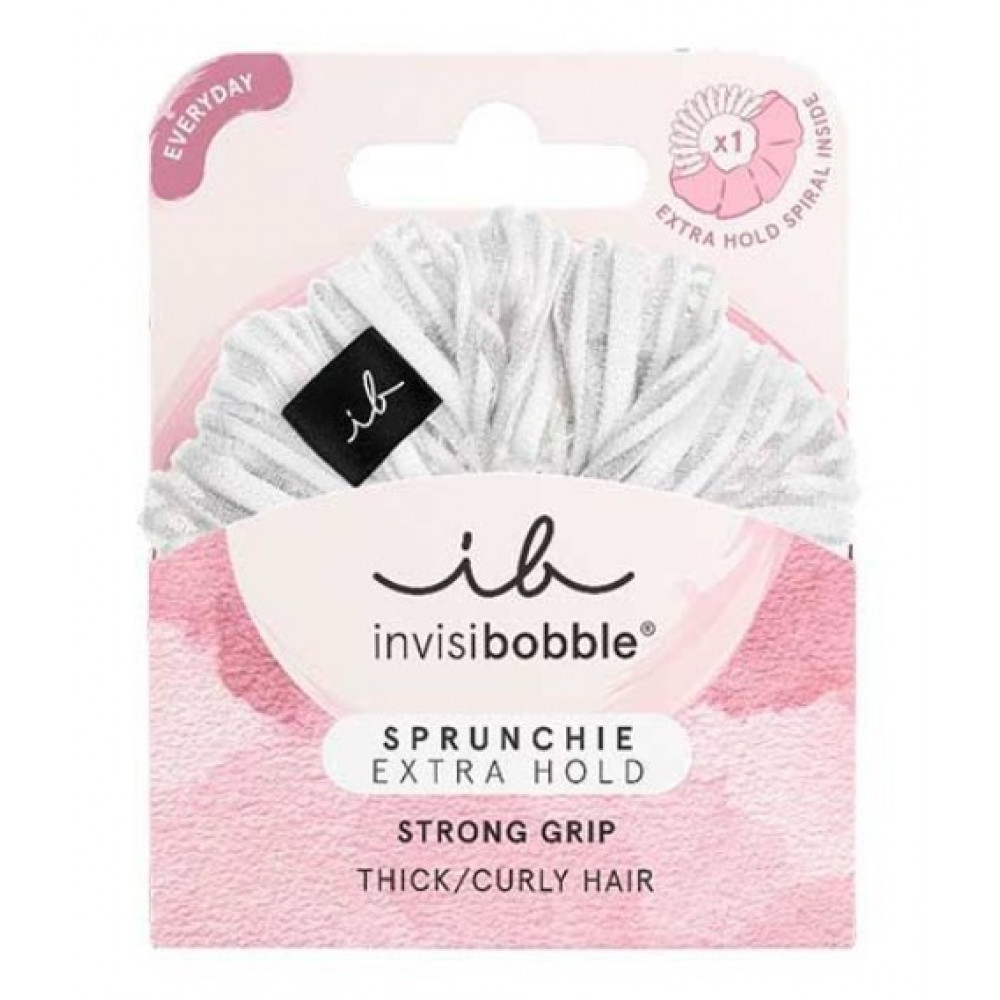 Резинка-браслет для волосся - Invisibobble Sprunchie Extra Hold Pure White - Фото 1
