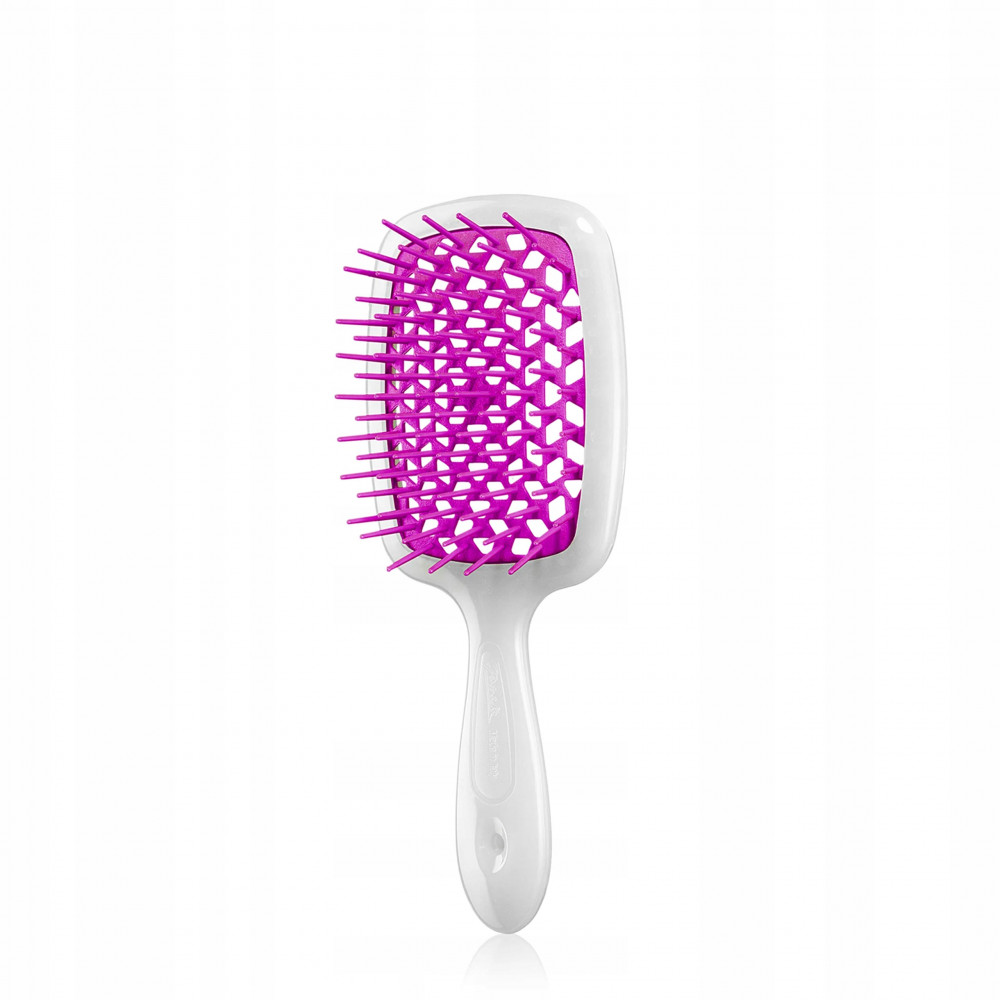  Маленькая расческа для волос белая фуксия - Janeke Small Superbrush