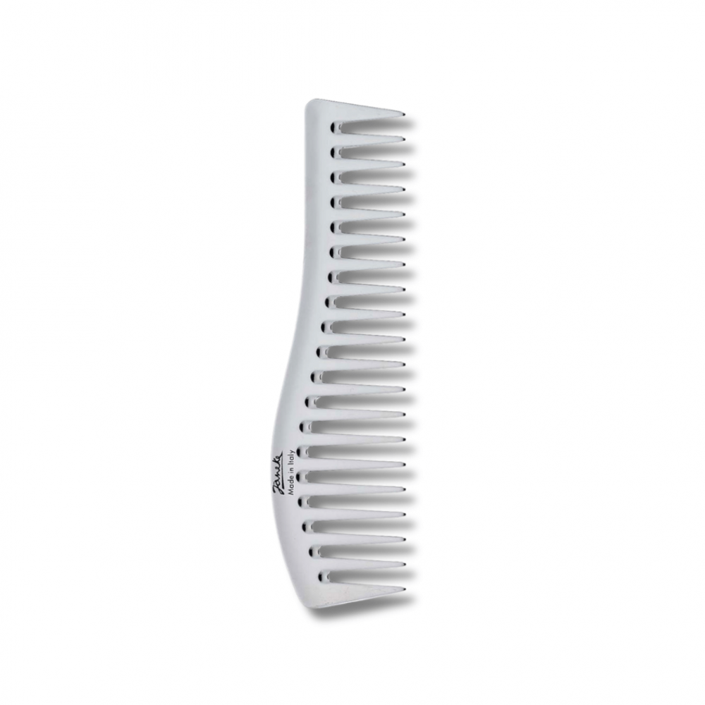 Гребень для волос серебряный - Janeke Silver Wavy Comb