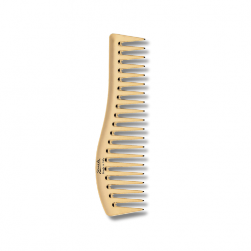 Гребень для волос золотой - Janeke Gold Wavy Comb фото