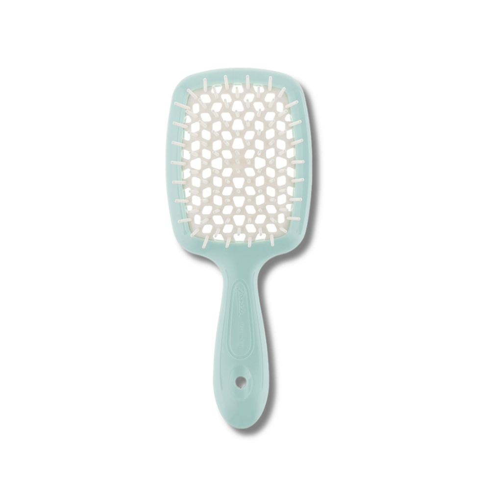 Маленькая расческа для волос бирюзовая - Janeke Small Superbrush