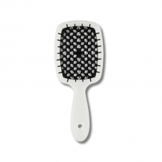  Маленькая расческа для волос чёрно-белая - Janeke Small Superbrush