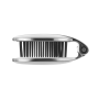 Мини-расчёска с зеркалом серебряная - Janeke Silver Folding Mirror Brush - Фото 2