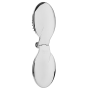 Мини-расчёска с зеркалом серебряная - Janeke Silver Folding Mirror Brush - Фото 4