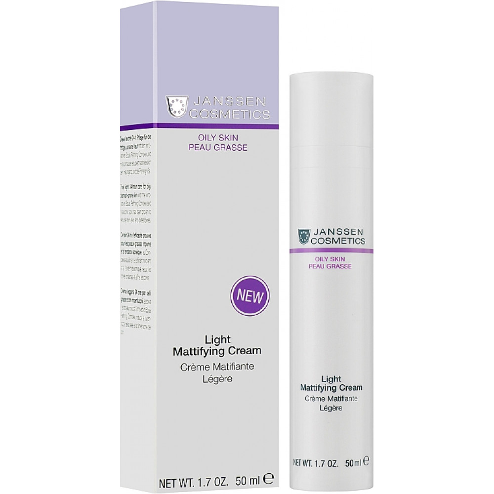 Легкий матуючий крем - Janssen Cosmetics Oily Skin Light Mattifying Cream - Фото 1