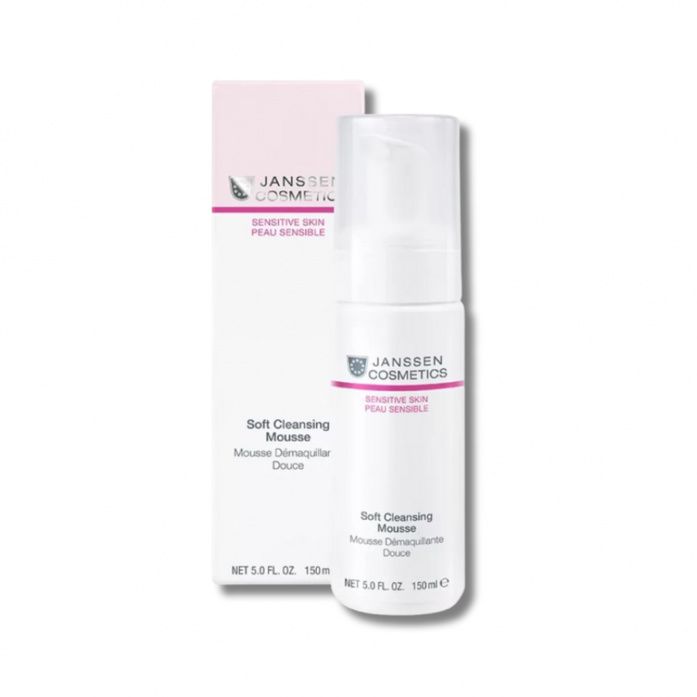 Ніжний мус для вмивання - Janssen Cosmetics Sensitive Skin Soft Cleansing Mousse - Фото 1