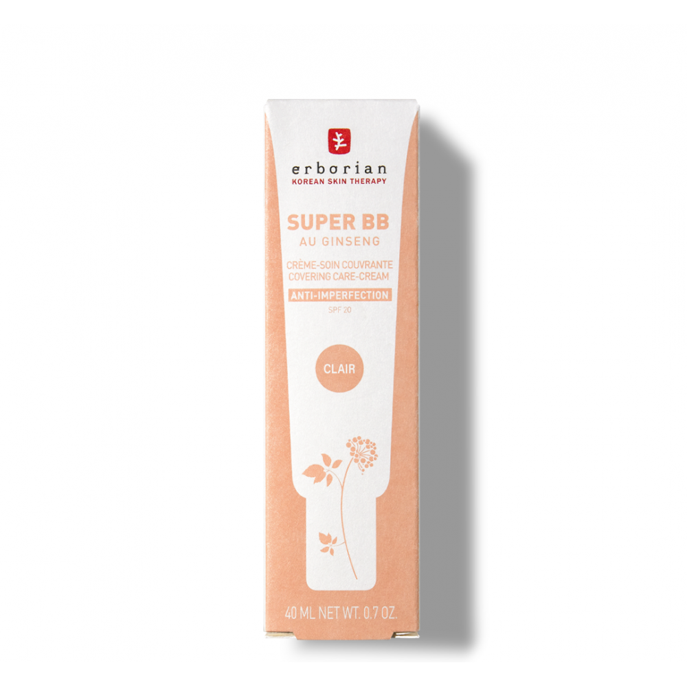Тонуючий супер ВВ-крем для обличчя (Clair) - Erborian Super BB Au Ginseng Clair Cream фото 2