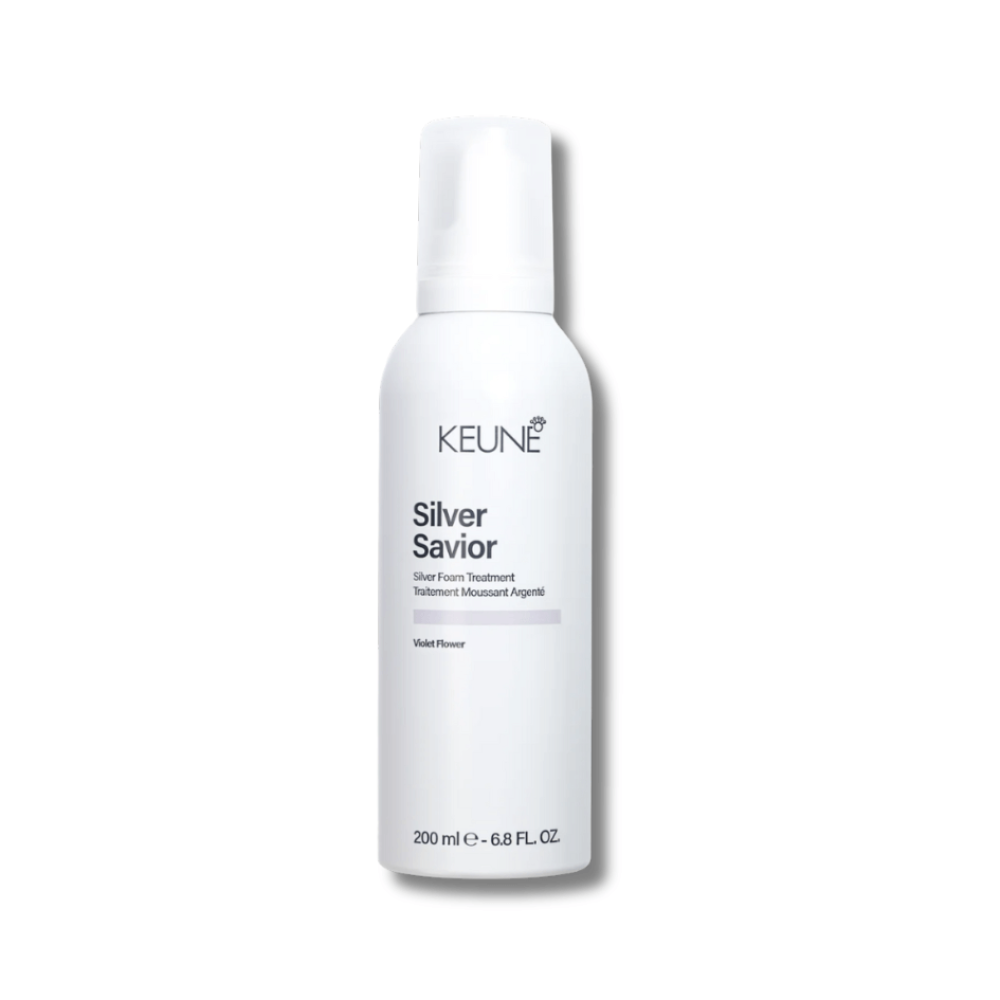 Несмываемая пенка для волос "Серебряный блеск" - Keune Care Silver Savior Silver Foam Treatment - Фото 1
