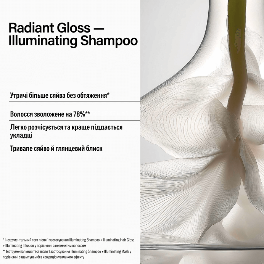 Шампунь для посилення блиску тьмяного волосся - Keune Care Radiant Gloss Illuminating Shampoo фото 3