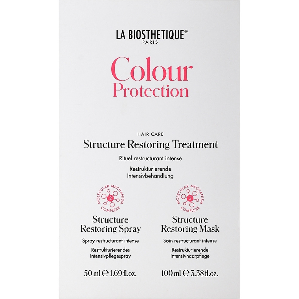 Набір для глибокого відновлення структури волосся - La Biosthetique Colour Protection Structure Restoring Treatment - Фото 1