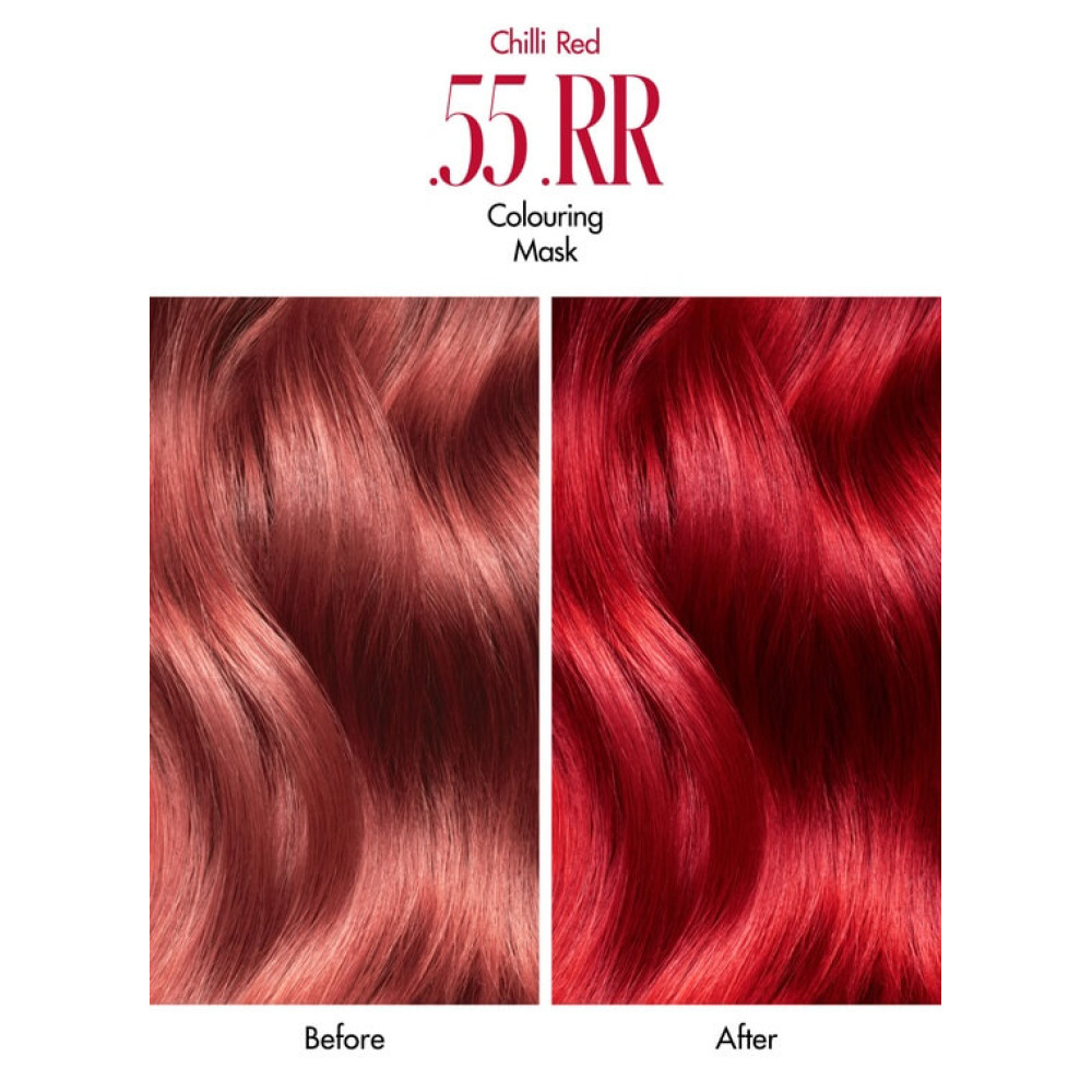 Маска фарбуюча для підтримки відтінку "Chilli Red" - La Biosthetique Glam Colour Chilli Red.55.RR Colouring Mask фото 2