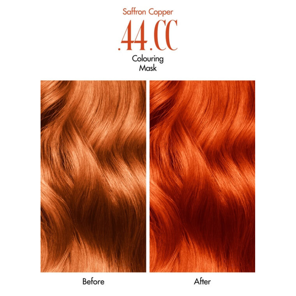 Маска фарбуюча для підтримки відтінку "Saffron Copper" - La Biosthetique Glam Colour Saffron Copper.44.CC Colouring Mask фото 2