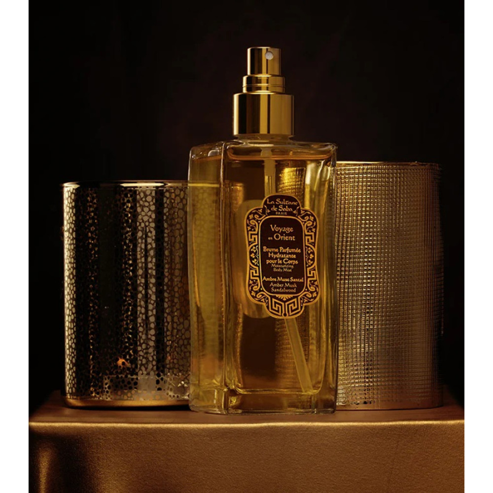 Зволожуючий спрей для тіла - La Sultane De Saba Moisturizing Mist Amber Musk Sandalwood фото 2