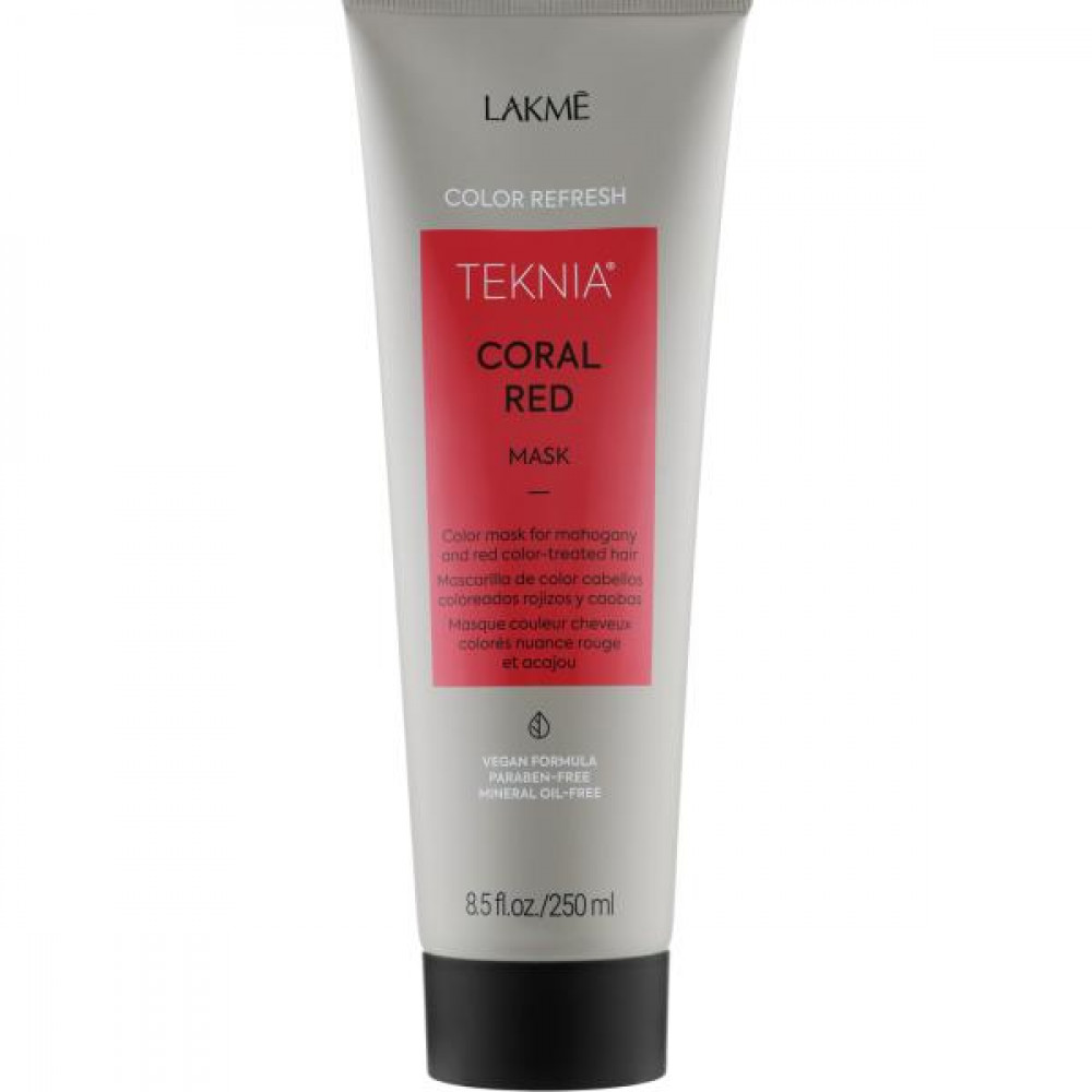 Маска для обновления цвета красных оттенков волос - Lakme Teknia Color Refresh Coral Red Mask - Фото 1