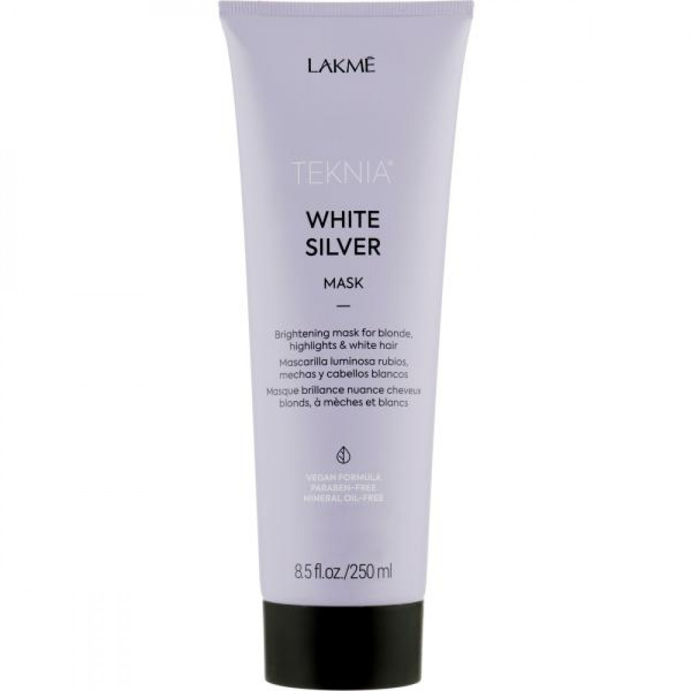 Тонуюча маска для нейтралізації жовтого відтінку - Lakme Teknia White Silver Mask - Фото 1