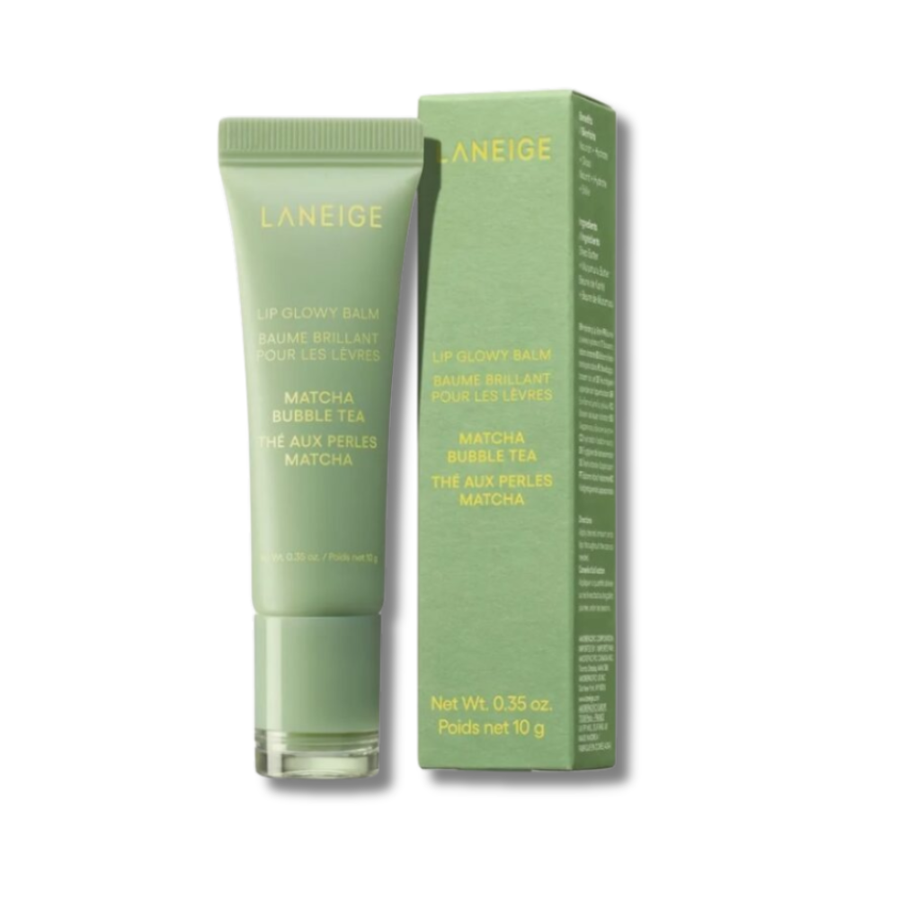 Сверкающий бальзам для губ "Матча Бабл Ти" - Laneige Lip Glowy Balm Matcha Bubble Tea - Фото 1