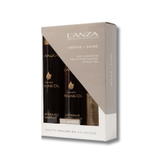 Набор для сияния волос с кератином - L'anza Keratin Healing Oil Trio Box