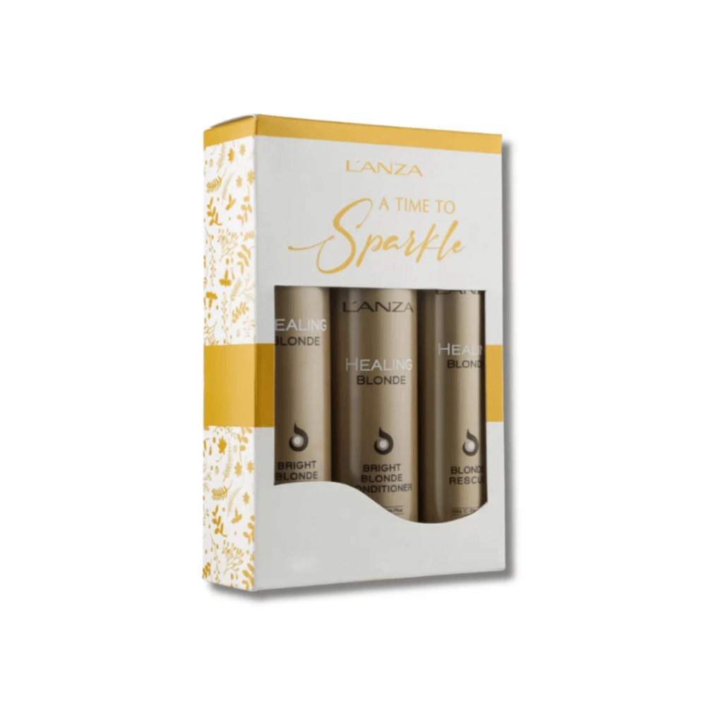 Подарочный набор - L'anza Healing Blonde Trio Box - Фото 1