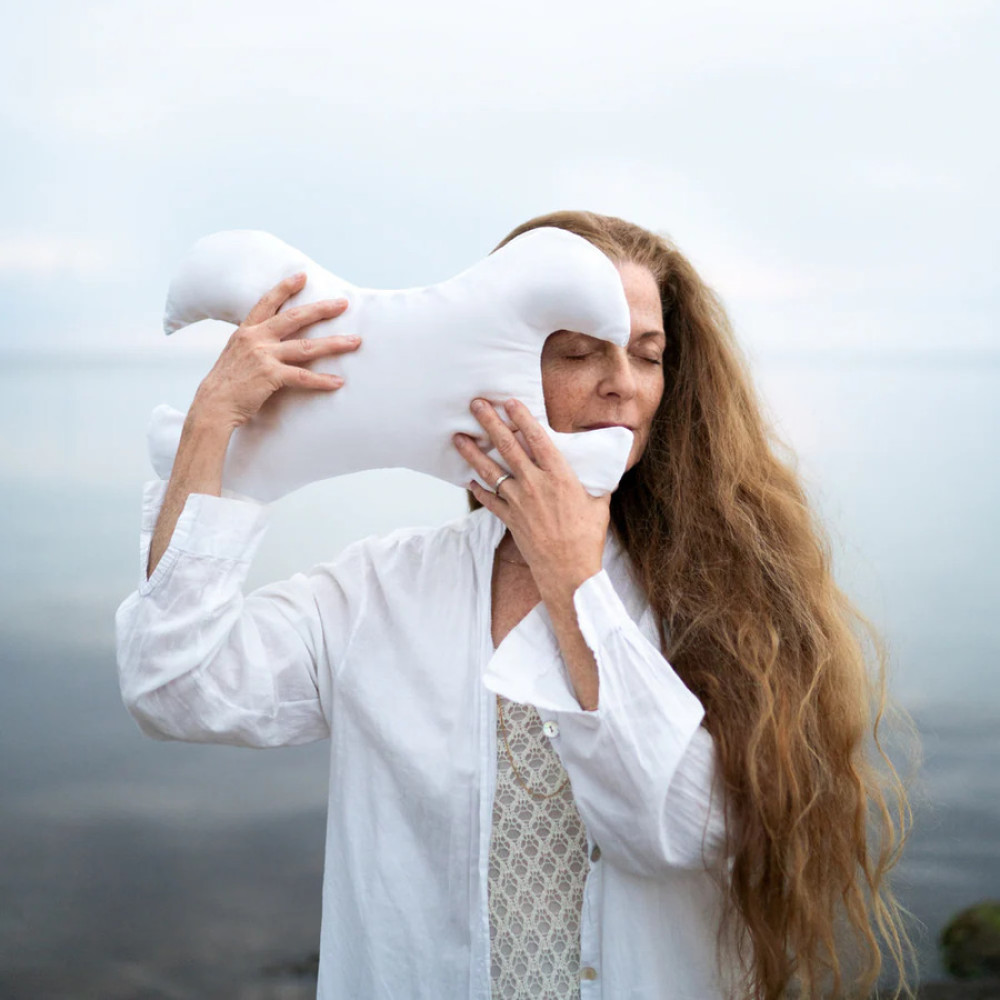 Анти-эйдж подушка KEY против морщин вокруг глаз молочная - MOLODO Key Anti-Aging Pillow Against Wrinkles Around The Eyes Off White фото 3
