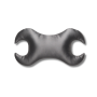 Анти-эйдж подушка KEY против морщин вокруг глаз серая - MOLODO Key Anti-Aging Pillow Against Wrinkles Around The Eyes Stone Grey - Фото 1