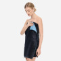 Полотенце для тела из шелка и микрофибры черное - MOLODO Silk & Microfibre Towel Black - Фото 3
