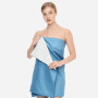 Полотенце для тела из шелка и микрофибры молочное - MOLODO Silk & Microfibre Towel Off White - Фото 3