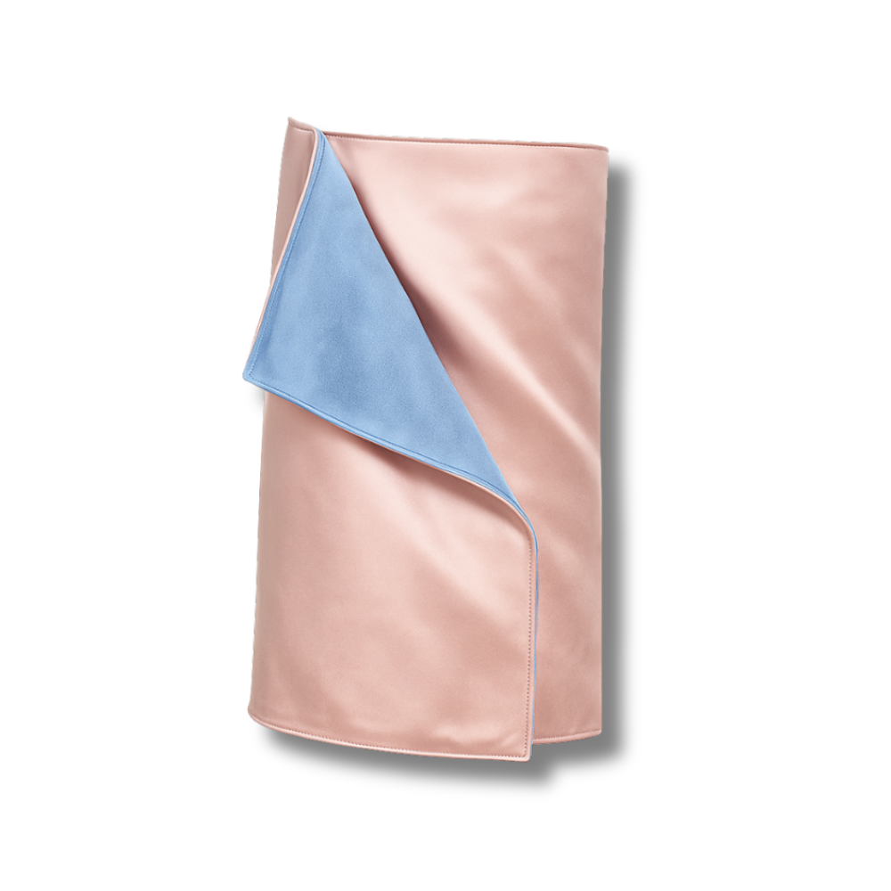 Рушник для тіла з шовку та мікрофібри пудровий - MOLODO Silk & Microfibre Towel Powder Pink - Фото 1