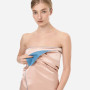 Рушник для тіла з шовку та мікрофібри пудровий - MOLODO Silk & Microfibre Towel Powder Pink - Фото 2