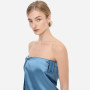 Полотенце для тела из шелка и микрофибры синее - MOLODO Silk & Microfibre Towel Blue - Фото 2