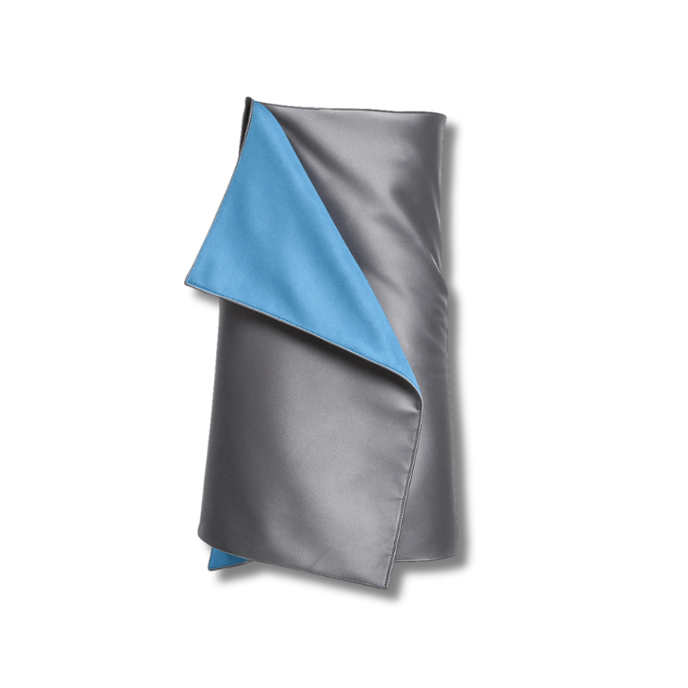 Полотенце для тела из шелка и микрофибры серое - MOLODO Silk & Microfibre Towel Stone Grey - Фото 1