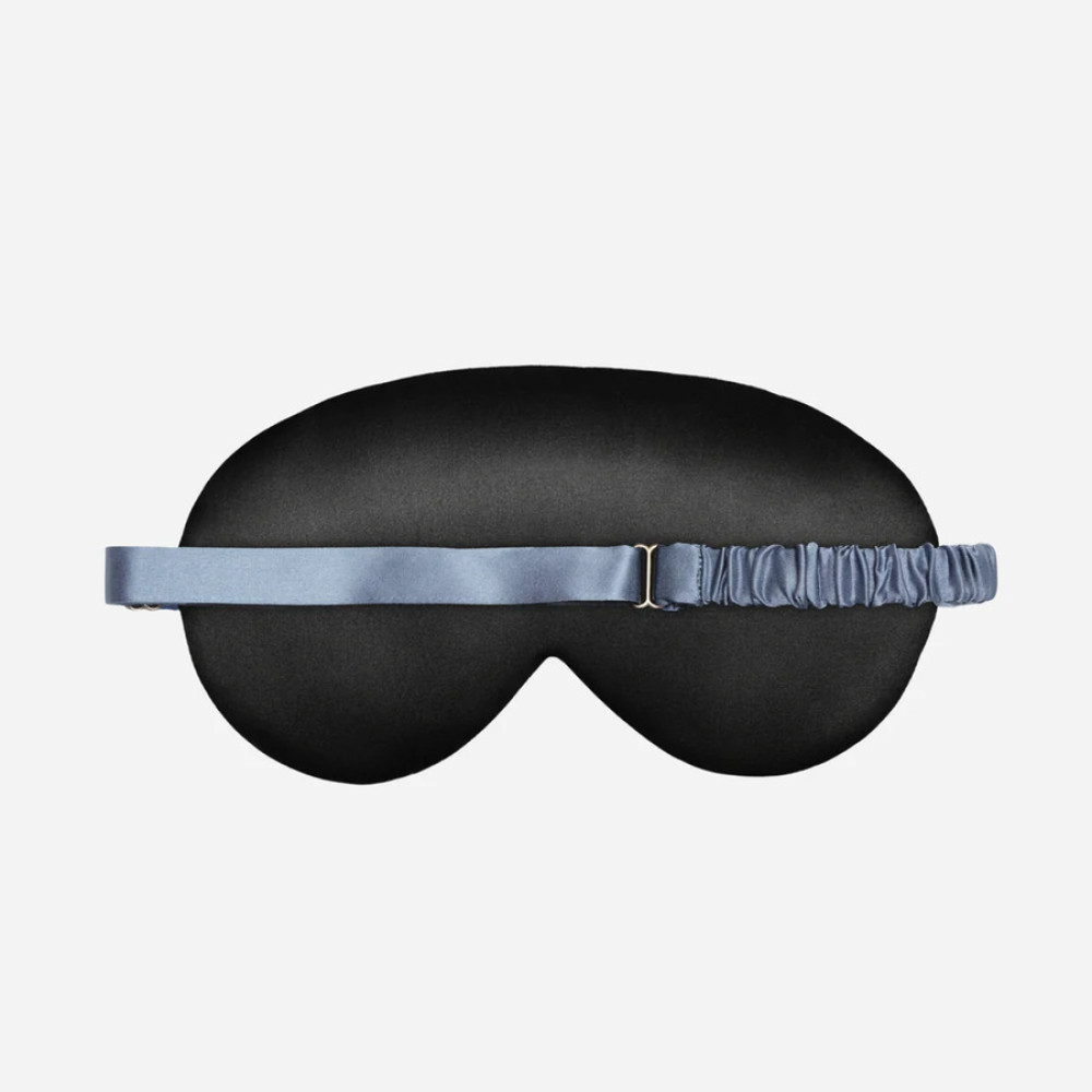 Шелковая маска для сна чёрная - MOLODO Silk Sleep Mask Black фото 2