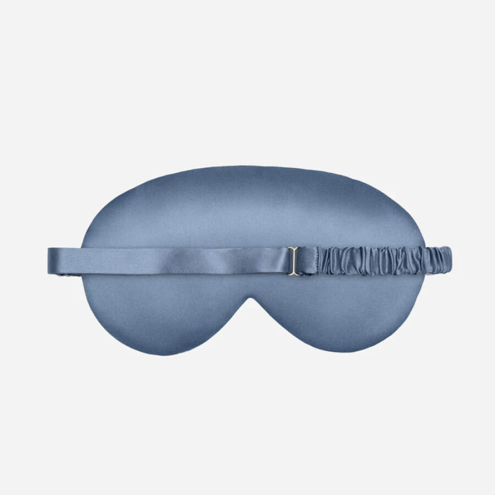 Шелковая маска для сна синяя - MOLODO Silk Sleep Mask Blue фото 2