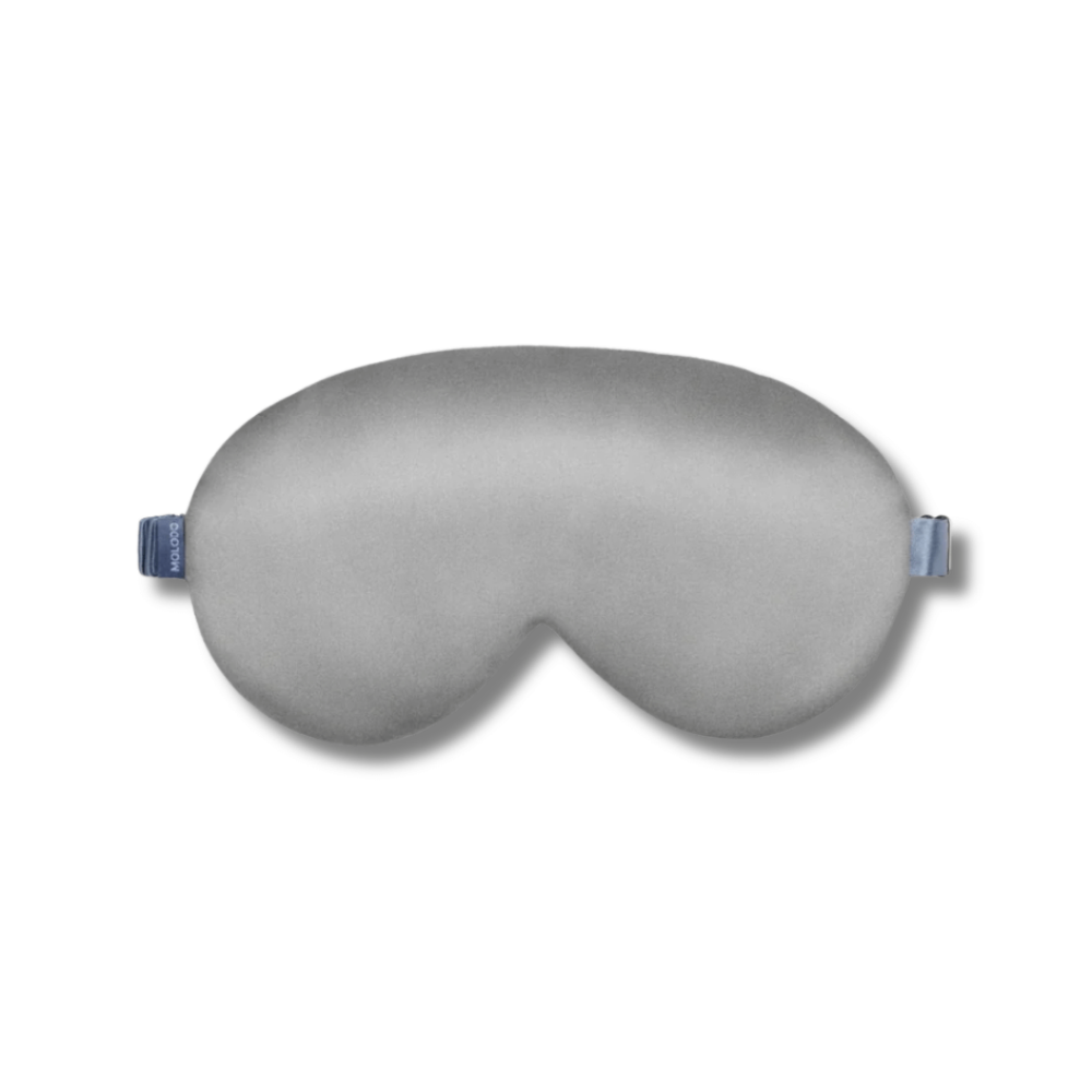 Шелковая маска для сна серая - MOLODO Silk Sleep Mask Stone Grey - Фото 1