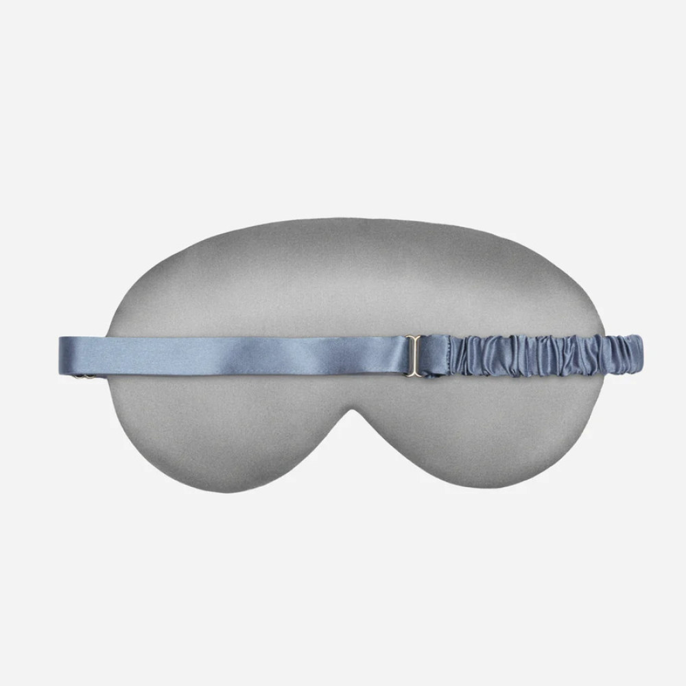 Шовкова маска для сну сіра - MOLODO Silk Sleep Mask Stone Grey фото 2