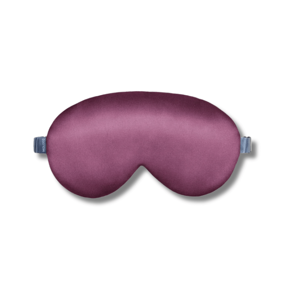 Шелковая маска для сна сливовая - MOLODO Silk Sleep Mask Plum - Фото 1
