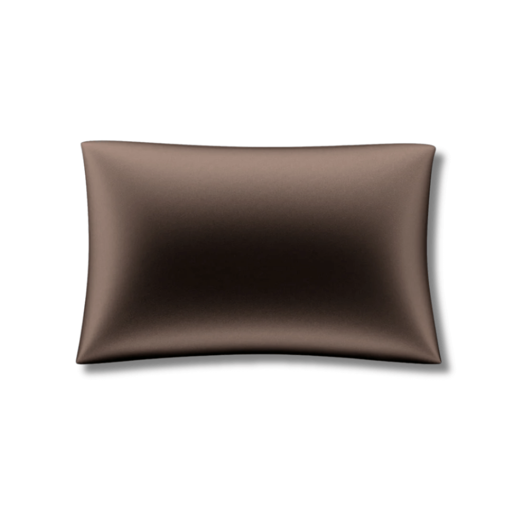 Шовкова наволочка коричнева - MOLODO Silk Pillowcase Brown - Фото 1