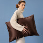 Шовкова наволочка коричнева - MOLODO Silk Pillowcase Brown - Фото 4