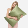 Шелковая наволочка оливковая - MOLODO Silk Pillowcase Forest Moss - Фото 2