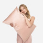 Шовкова наволочка пудрова - MOLODO Silk Pillowcase Powder Pink - Фото 2