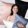 Шелковая наволочка синяя - MOLODO Silk Pillowcase Blue - Фото 4
