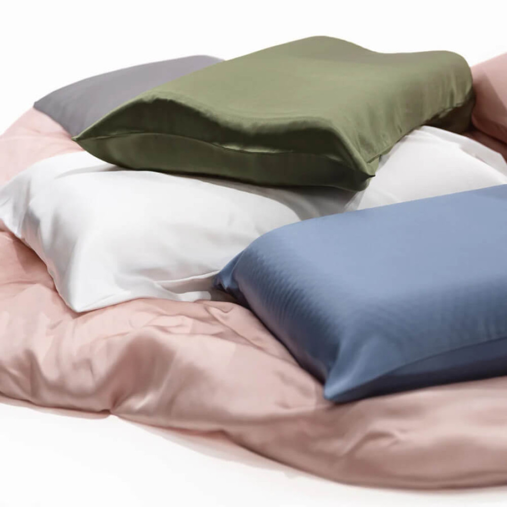 Шовкова наволочка сіра - MOLODO Silk Pillowcase Stone Grey фото 3