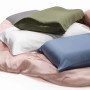 Шелковая наволочка серая - MOLODO Silk Pillowcase Stone Grey - Фото 3