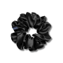 Шелковая резинка для волос чёрная - MOLODO Silk Scrunchie Large Black - Фото 1