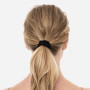 Шелковая резинка для волос чёрная - MOLODO Silk Scrunchie Small Black - Фото 3