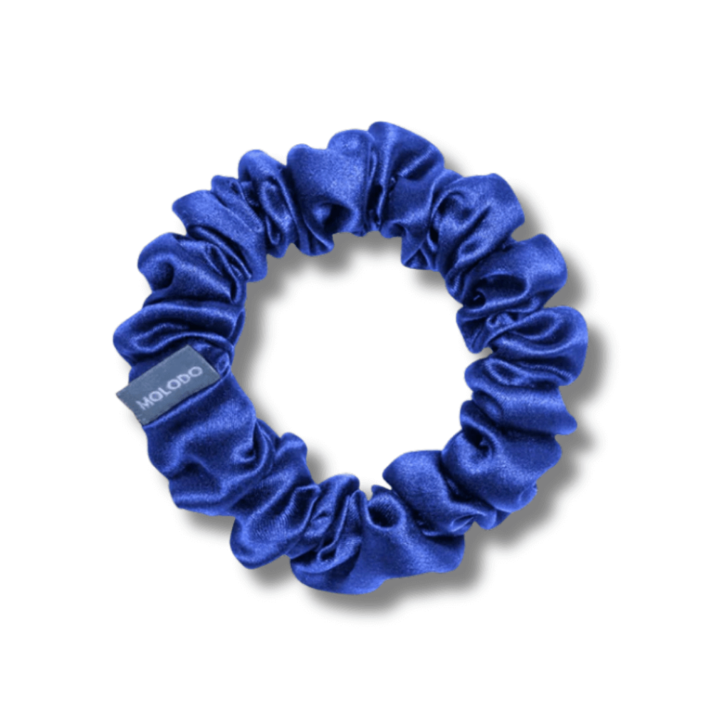 Шелковая резинка для волос электрик - MOLODO Silk Scrunchie Medium Electric - Фото 1