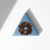 Шелковая резинка для волос коричневая - MOLODO Silk Scrunchie Large Brown фото 2